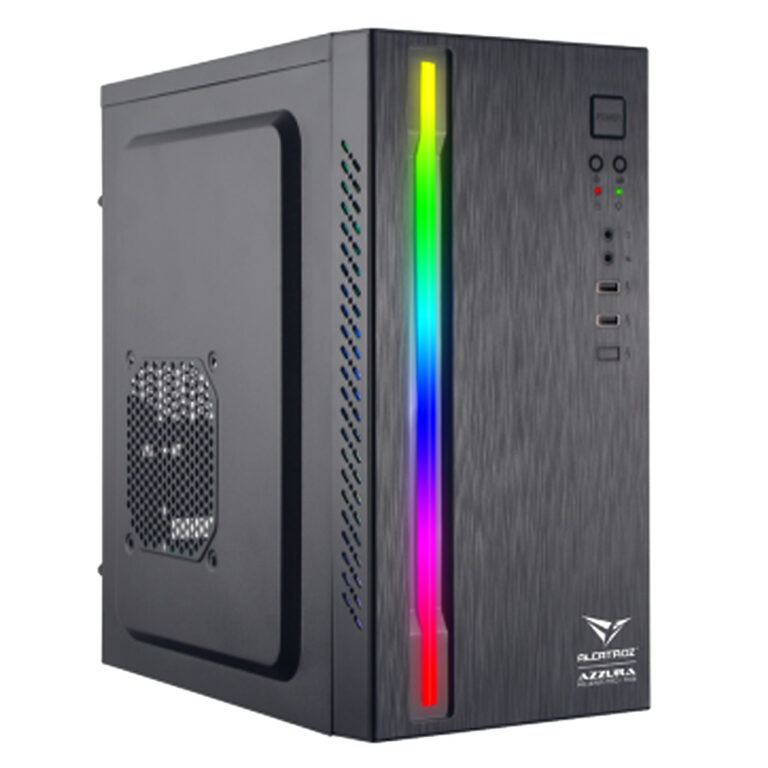 ALCATROZ FULL ATX PC CASE WITH PSU AZZURA MILLENIA PRO I RGB BLACK