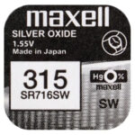 Buttoncell Maxell 315 SR716SW 1.55V Τεμ. 1