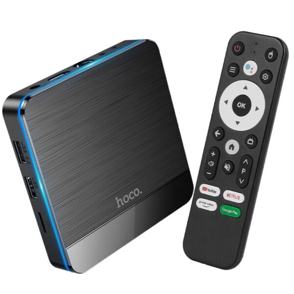 Hoco DQ07 Primo TV Box 4K UHD 60Fps με WiFi RJ45 4GB RAM + 64GB ROM v5.0 Android9