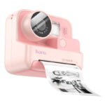Kids Dual HD Camera Hoco DV200 με Οθόνη 2.0" 800mAh και Δυνατότητα Εκτύπωσης Φωτογραφιών Ροζ