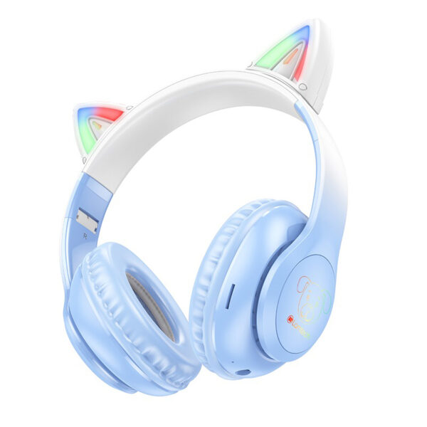 LAMTECH BT5.3 KIDS HEADPHONES CRYSTAL BLUE DOGGY DOG