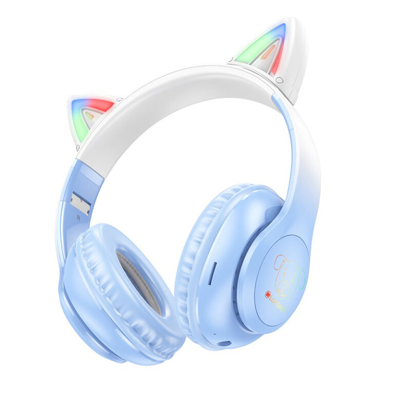 LAMTECH BT5.3 KIDS HEADPHONES CRYSTAL BLUE DOGGY DOG