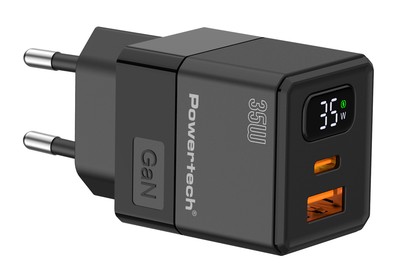 POWERTECH φορτιστής τοίχου PT-1499 με οθόνη