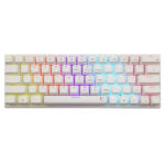 WHITE SHARK MECHANICAL KEYBOARD GK-002221V2 US BLUE SWITCH WAKIZASHI-2 WHITE