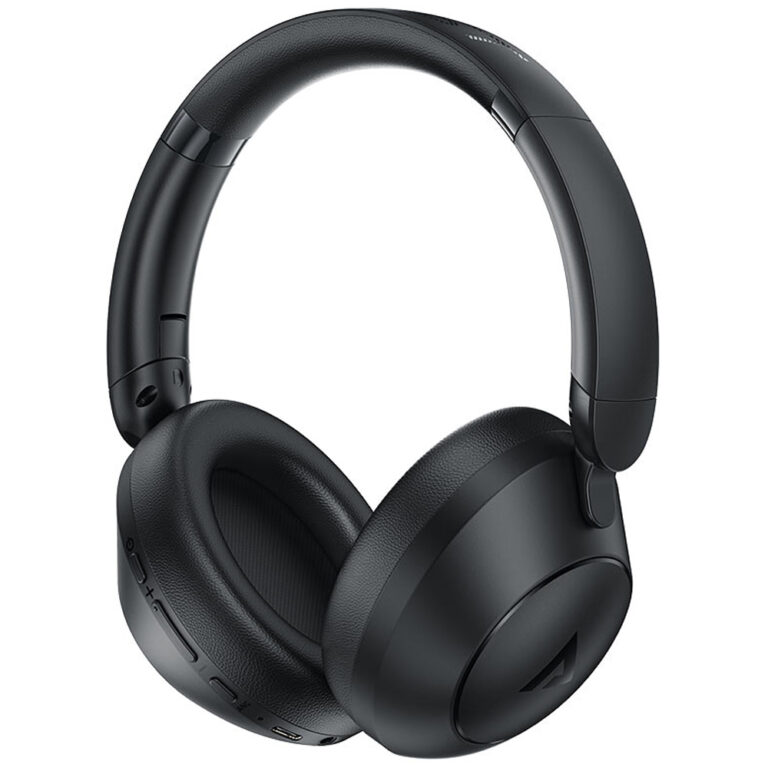 Wireless Ακουστικά Stereo Acefast H3 500mAh v5.3 80 Ωρες Αναπαραγωγής ANC AUX USB-C IPX4 Μαύρα