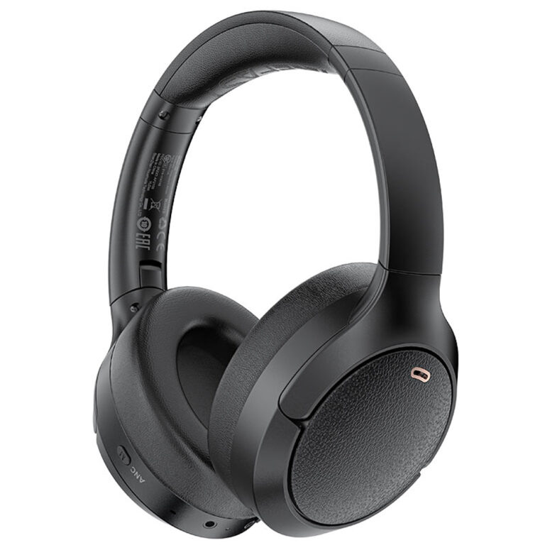 Wireless Ακουστικά Stereo Acefast H6 500mAh v5.3 Hi-Fi 30dB ANC AUX USB-C IPX4 Μαύρα
