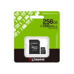 Κάρτα Μνήμης Kingston Canvas Select Plus+ MicroSDXC Class 10 με SD Adapter έως 150MB/s SDCS3/256GB