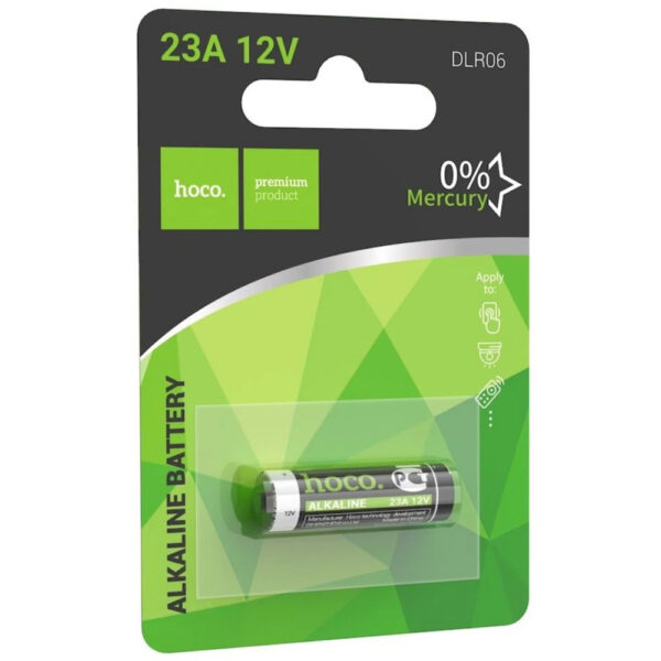 Μπαταρία Αλκαλική Hoco DLR06 A23/23A/23GA/A23/E23A/GP23A/K23A/L1028/LR23A/LRV08/LRVO8/MN21/MS21/V23/V23GA/VR22 12V Τεμ. 1