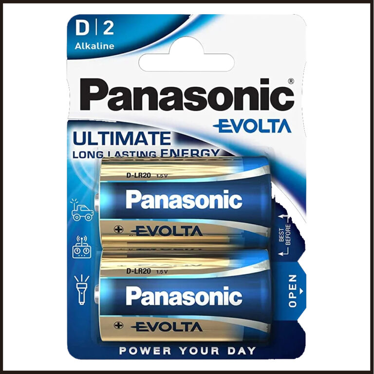 Μπαταρία Αλκαλική Panasonic Evolta LR20 size D Τεμ. 2