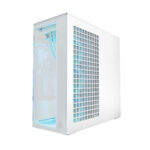 Arctic Xtender (White) transparent window with GPU vertical mount - Mid Tower Case w. A-RGB Fans - Image 4