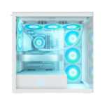 Arctic Xtender (White) transparent window w/o GPU vertical mount - Mid Tower Case w. A-RGB Fans - Image 2
