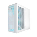 Arctic Xtender (White) transparent window w/o GPU vertical mount - Mid Tower Case w. A-RGB Fans - Image 4