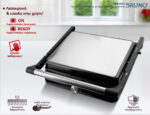 BRUNO BRN-0251 Γκριλιέρα 2000W με ρυθμιζόμενο θερμοστάτη, inox-μαύρη - Image 5