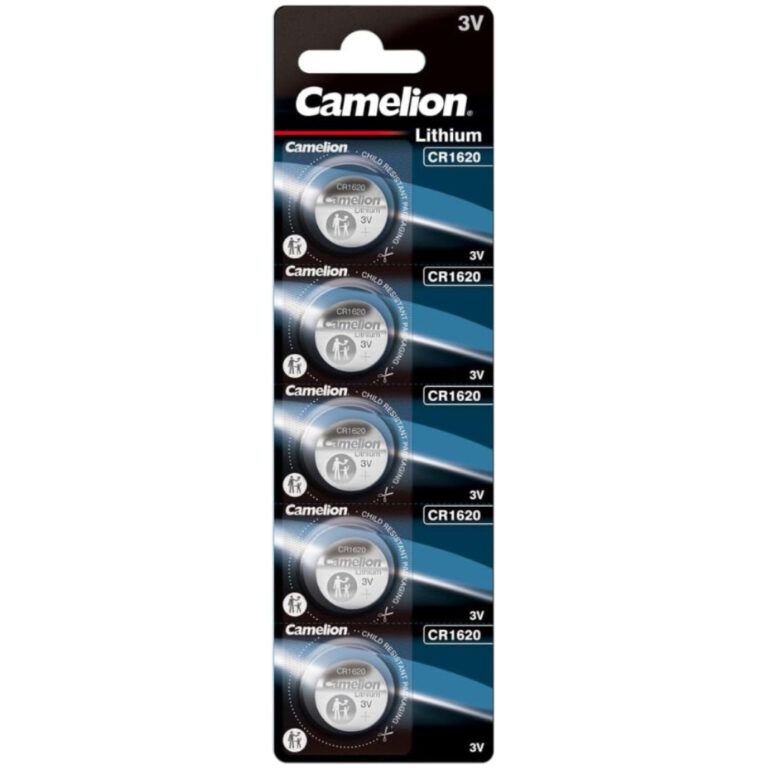 Buttoncell Lithium Camelion CR1620 3V Τεμ. 5