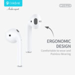 CELEBRAT earphones με θήκη φόρτισης C200 Pro, True Wireless, 13mm, 30/300mAh, λευκά - Image 6