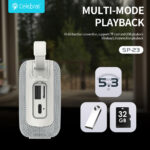 CELEBRAT φορητό ηχείο SP-23, 5W, Bluetooth, 1200mAh, μαύρο - Image 6