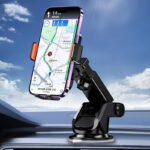 KAKUSIGA βάση smartphone αυτοκινήτου KSC-1721 για ταμπλό, μαύρη - Image 3