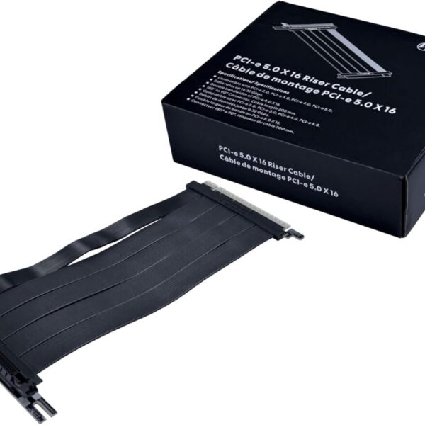 Lian Li PCIe 5.0 RISER CABLE 200mm - Black