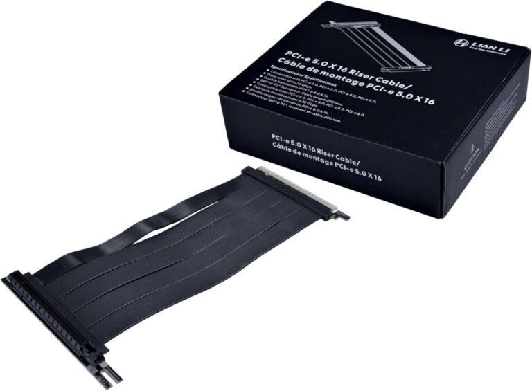 Lian Li PCIe 5.0 RISER CABLE 200mm - Black