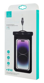 USAMS αδιάβροχη θήκη smartphone US-YD011, έως 7", IPX8, μαύρη - Image 6