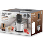 Πολυκόπτης Multi με Ανοξείδωτο Δοχείο & 9 Λεπίδες Τιτανίου 3000ml 800W Sencor SCB 8000BK - Image 2