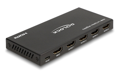 DELOCK HDMI splitter 18652 με downscaler πλήκτρο