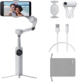 Insta360 Flow 2 AI Tracker Bundle Gray - A.I. Powered Gimbal Stabilzer for Smartphone