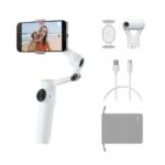 Insta360 Flow 2 AI Tracker Bundle White - A.I. Powered Gimbal Stabilzer for Smartphone