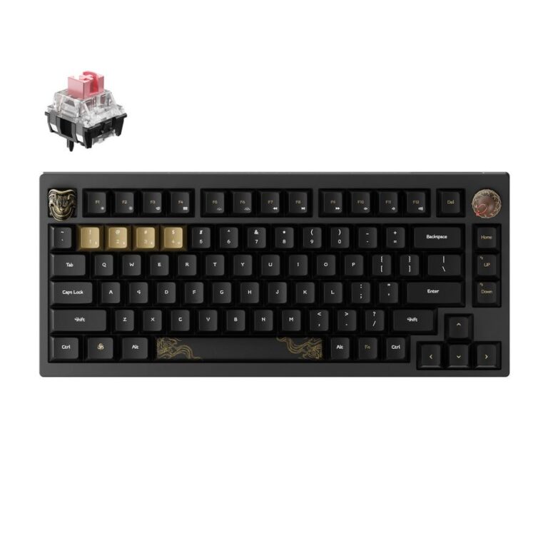Keychron Black Myth Wukong Wireless Mech Keyboard (WKD-21) Deluxe Ed. TTC Gold Pink Switch 75% US
