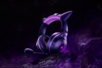 Kraken Kitty V2 Gengar Pokemon Ed. – RGB – USB 7.1 Gaming Headset – Purple Ears – PC / PS5 / SWITCH - Image 4