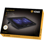 Laptop Cooler Yenkee YSN 120 για Φορητούς Υπολογιστές έως 17" με Φωτισμό και Δυο Χαμηλού Θορύβου Ανεμιστήρες με Ταχύτητα 1000 Rpm - Image 2