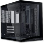 Lian Li O11D Mini V2 BLACK - ATX PC GAMING CASE - IMPROVED AIRFLOW - GPU SUPPORT BRACKET