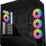 Lian Li Vector V100 Black - 4 x 120mm ARGB - LED RGB Strip - Tempered Glass - ATX Case
