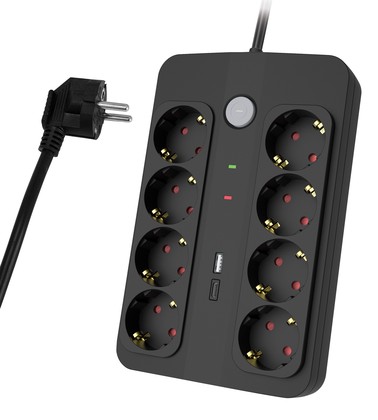 POWERTECH πολύπριζο ασφαλείας PT-1535