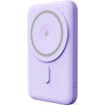 Power Bank Yenkee YPB 501 5000mAh 15W 3A MagSafe Ασύρματη Φόρτιση και 1xUSB-C PD20W, LED Ένδειξη Μπαταρίας Μωβ - Image 4