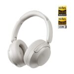 QCY H3S Headphones White - Type-C & Bluetooth 6.0 ANC iOS/Android Call Noise Cancelling Headset102h