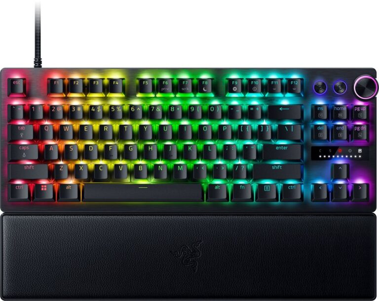 Razer HUNTSMAN V3 PRO TENKEYLESS 8KHz ANALOG - 8K Polling Rate - RGB Optical Gaming Keyboard - Rapid
