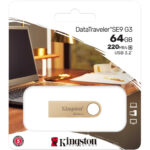 USB Kingston Data Traveller SE9 G3 3.2  64GB Metallic Gold DTSE9G3/64GB - Image 2