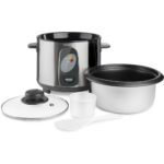 Ατμομάγειρας Ρυζιού Rice Cooker 1lt Stainless Steel Sencor SRM 1000SS Ασημί - Image 4
