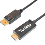 Καλώδιο HDMI σε Display Port Yenkee YCH 415 1.4 4K/30Hz Gold Plated Μαύρο 2m
