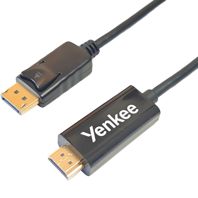 Καλώδιο HDMI σε Display Port Yenkee YCH 415 1.4 4K/30Hz Gold Plated Μαύρο 2m