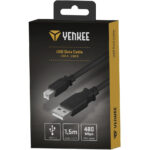 Καλώδιο Σύνδεσης Yenkee YCU 015 USB-A σε USB-B 2.0 480Mbps 1.5m - Image 2