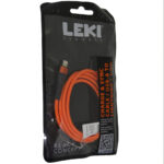 Καλώδιο Σύνδεσης και Φόρτισης Leki Black Concept USB-A σε Lightning Braided Πορτοκαλί 1m