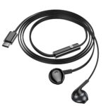 Hands Free Hoco M115 Sagacious USB-C Universal Earphones Hi-Fi Stereo με Μικρόφωνο Μαύρα 1.2m - Image 3