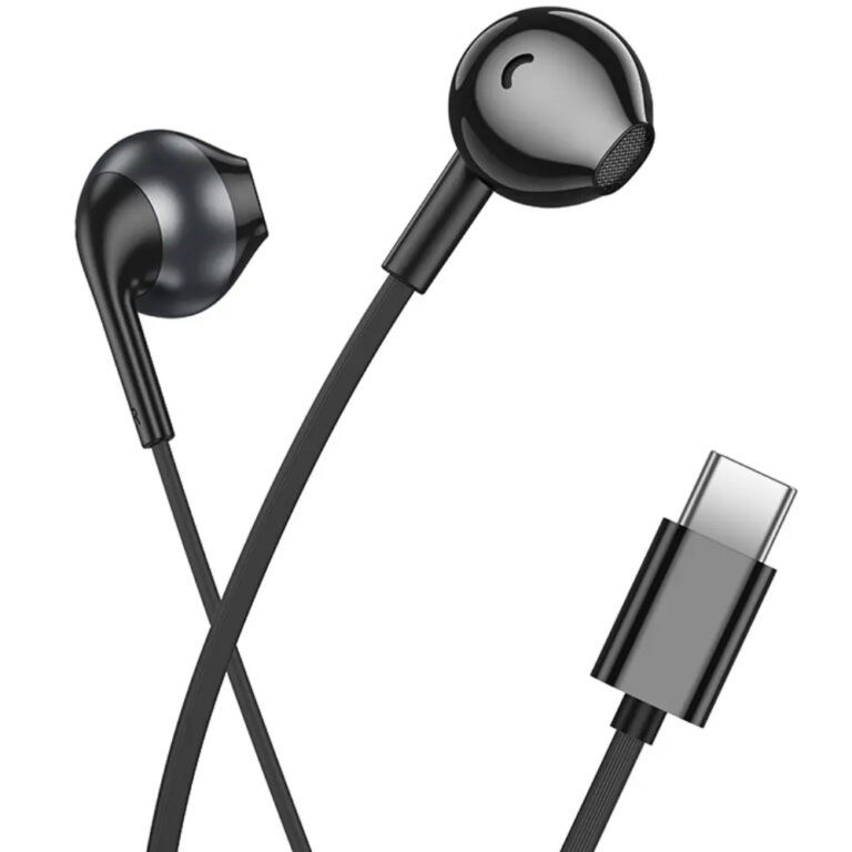 Hands Free Hoco M115 Sagacious USB-C Universal Earphones Hi-Fi Stereo με Μικρόφωνο Μαύρα 1.2m