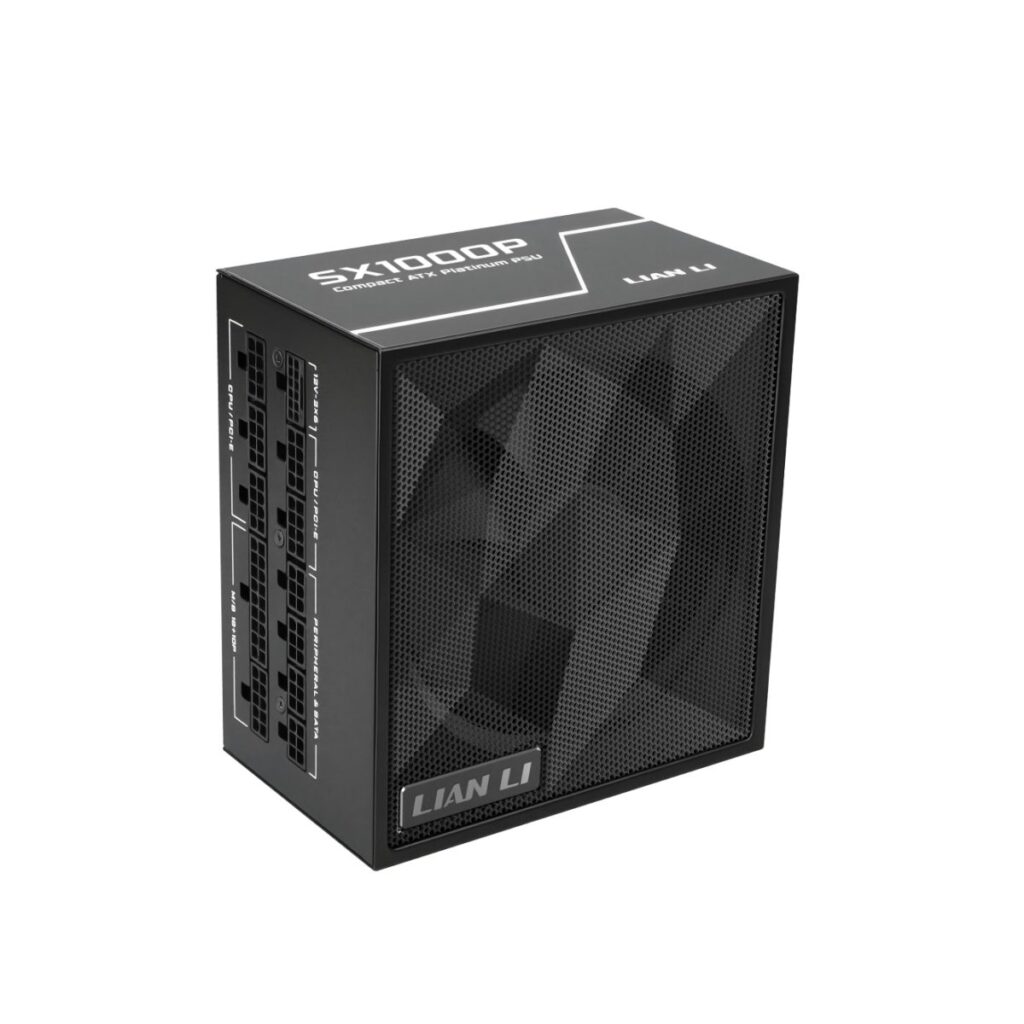 Lian Li SX 1000P Black - PLATINUM 1000W - ATX 3.1 - 12V-2x6 - Japanese Capacitor - 10 Years Warranty