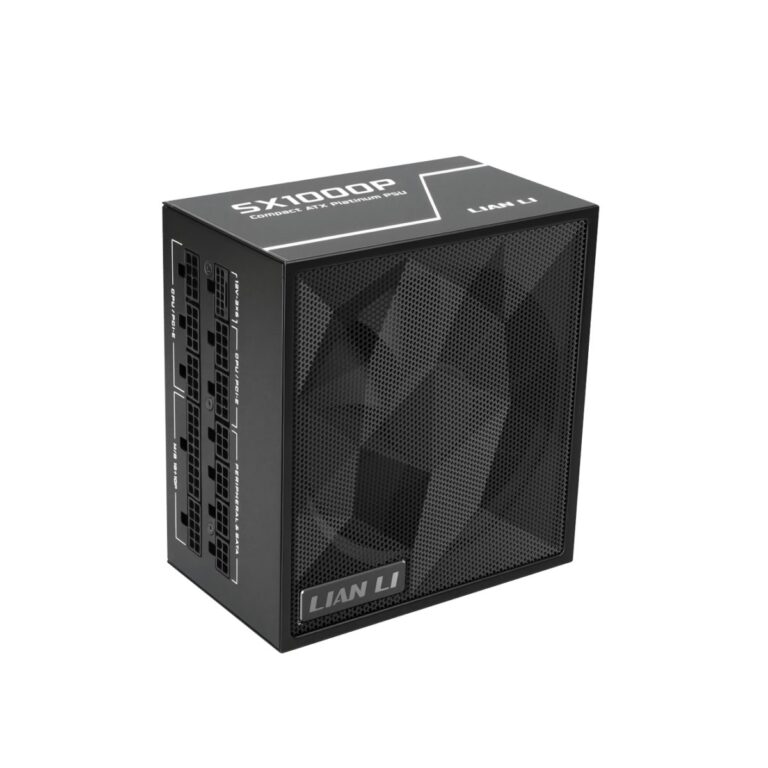 Lian Li SX 1000P Black - PLATINUM 1000W - ATX 3.1 - 12V-2x6 - Japanese Capacitor - 10 Years Warranty