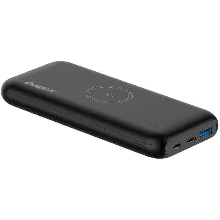 Power Bank Energizer Energizer QE10009PQ 10000mAh PD20W με 1xUSB-C 1xUSB-A Ασύρματη Φόρτιση 15W και LED Ένδειξη Μπαταρίας Μαύρο
