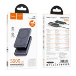 Power Bank Hoco J160 5000mAh με Ασύρματη Φόρτιση 5W και Έξοδο USB-C 5V/2A και LED Ένδειξη Μπαταρίας Μαύρο - Image 2