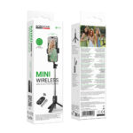 Selfie Stick Borofone BY14 Graceful Mini για Συσκευές 4.5"-7.0" με Τηλεχειριστήριο 120mAh Bluetooth v5.2 Μαύρο - Image 2